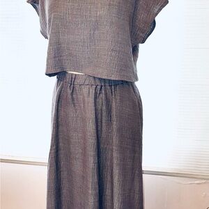 SHEIN Gray Skirt Set